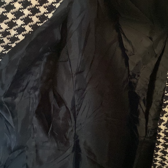 Talbots houndstooth cotton weave jacket blazer - Picture 7 of 7